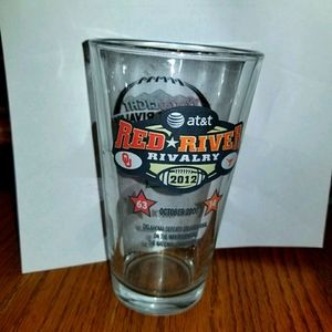 OKLAHOMA SOONERS FOOTBALL GLASS